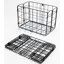 Wald 582 Rear Folding 12.75x7.25x8.5-inch Steel Basket in Black