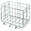 Wald 582 Rear Folding 12.75x7.25x8.5-inch Steel Basket in Silver