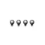 Portland Design Works Zit Bitz Decorative Bolt 4-pack - Leaf